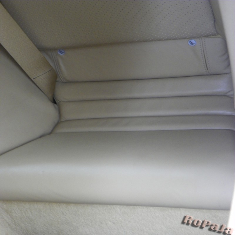 Cleaned rear seat