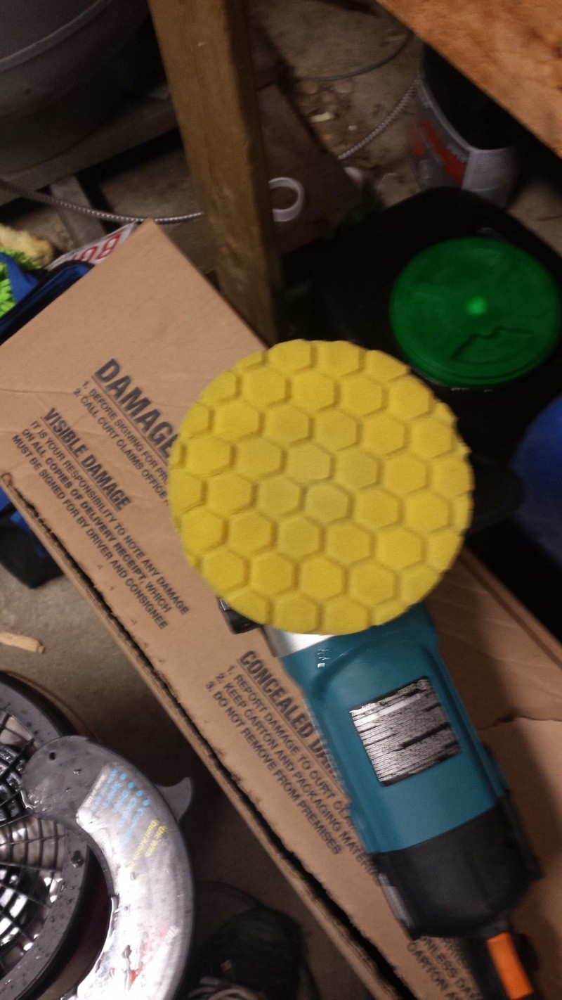 Cleaned with grit guard pad cleaner