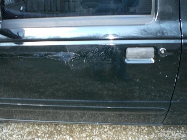 Clear Coat applied over splash decal