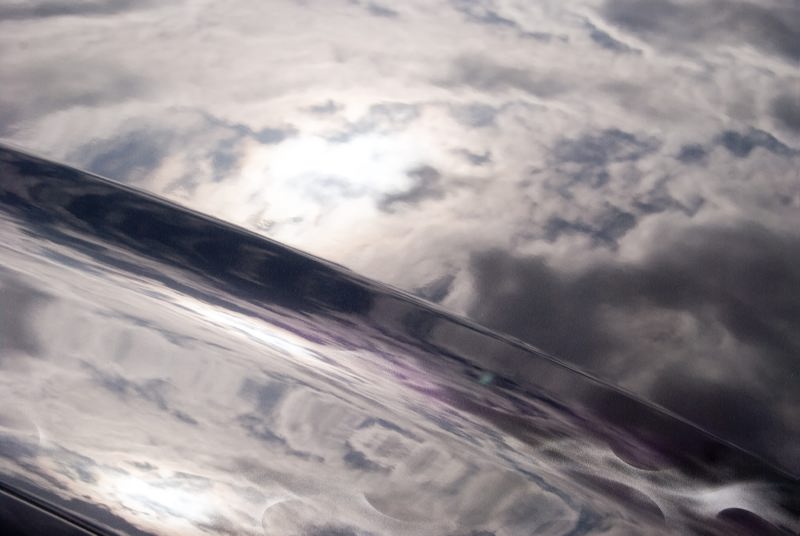 Cloud reflections on my new shine