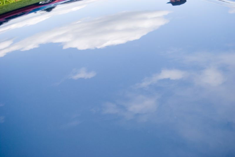 Cloud reflections on my new shine