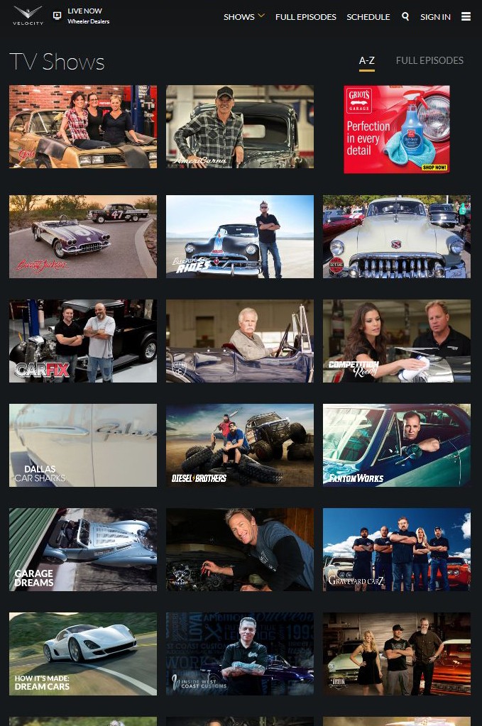 Competition Ready on Velocity Channel Website