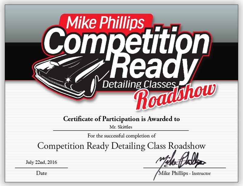 Competition Ready Roadshow Detailing Class in London!