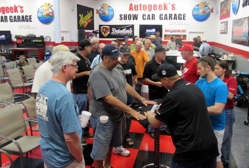 Competition Ready TV Show Shirt Signing at Autogeek