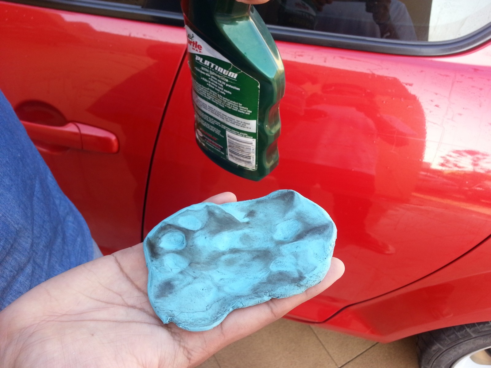 condition of clay after claying the roof