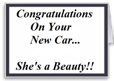 CongratulationsOnYourNewCar