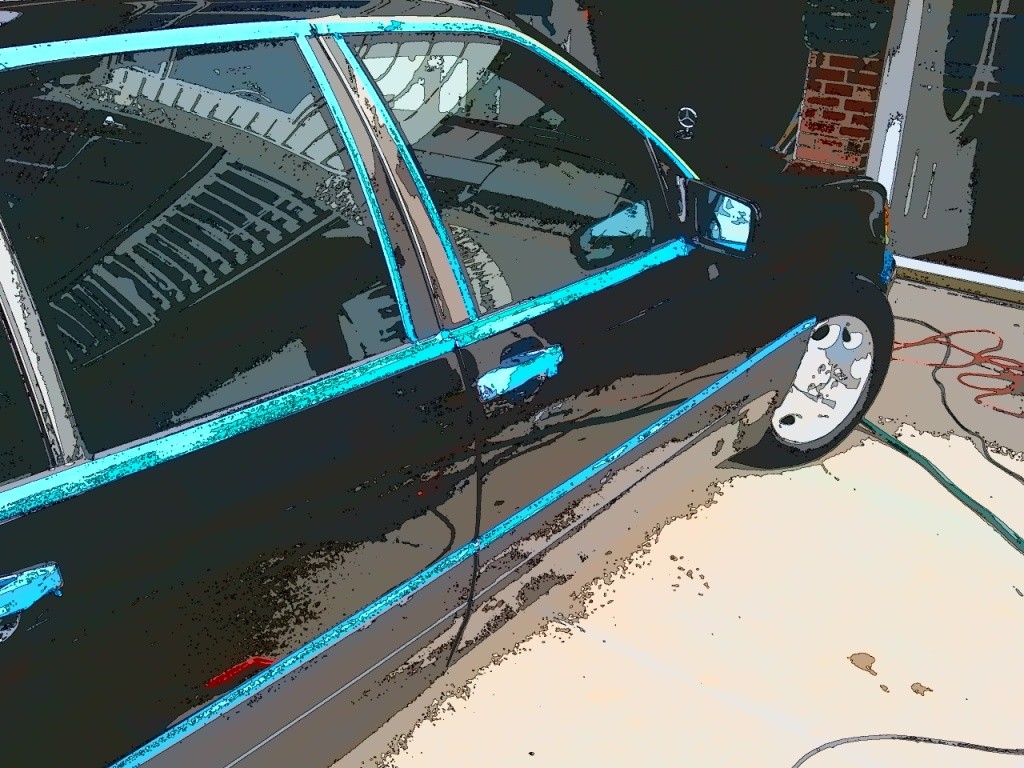 Cousin David's Mercedes