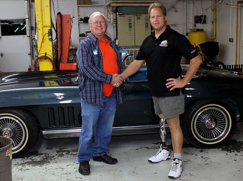 Dennis Gage and Mike Phillips at Evansville GTG