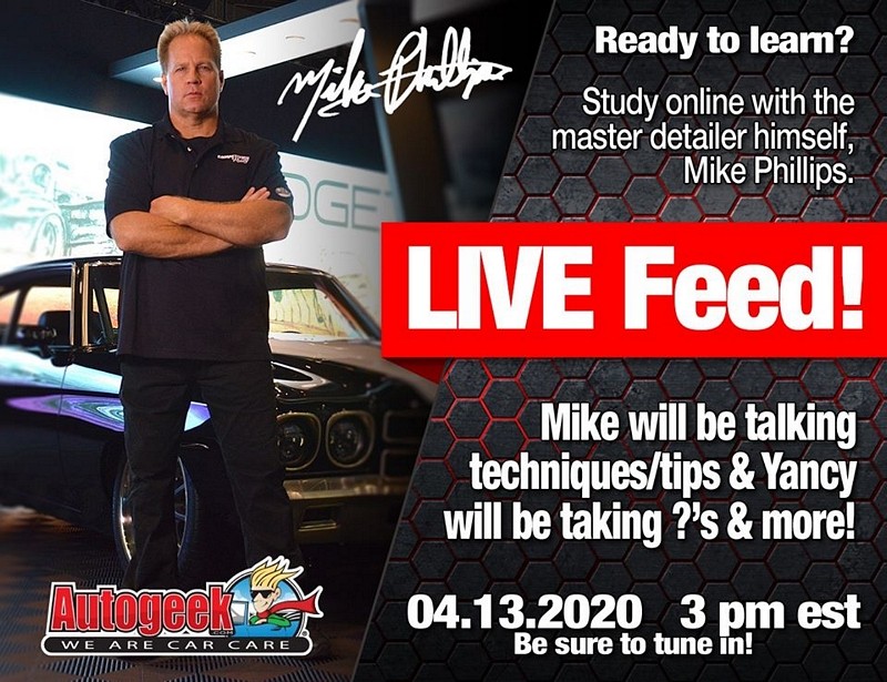 Detailing Tech Sessions Live Broadcast Mike Phillips Autogeek
