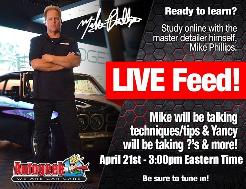 Detailing Tech Sessions Live Broadcast Mike Phillips Autogeek