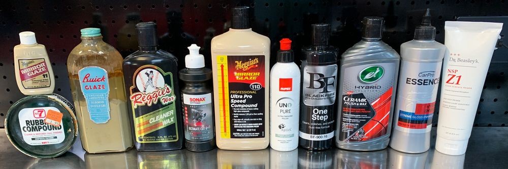 Detailing Terminology Compounds Polishes Glazes Primers AIO
