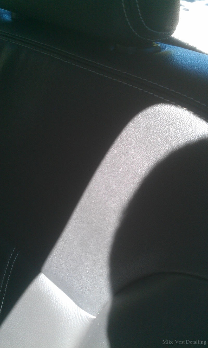 Dirty Leather Drivers Seat 1