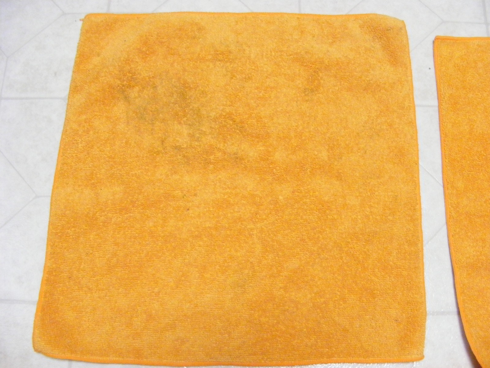Dirty towels after wash