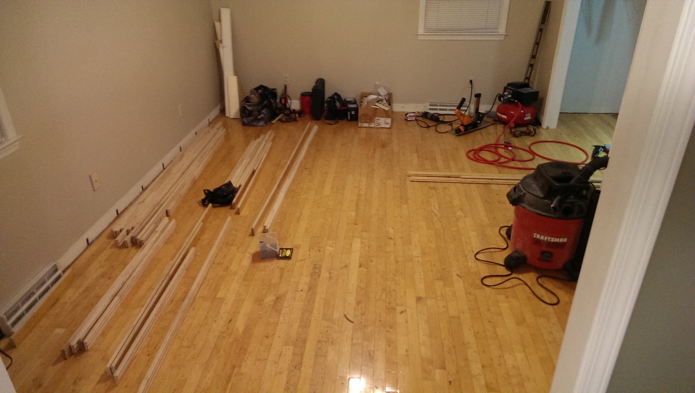 Done! with floor in first room