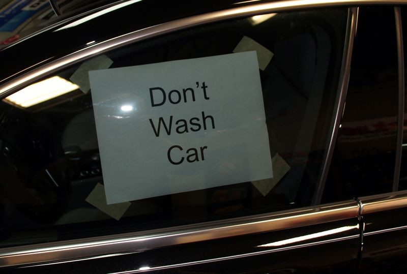 DONT WASH CAR !!!!!!!!!!!