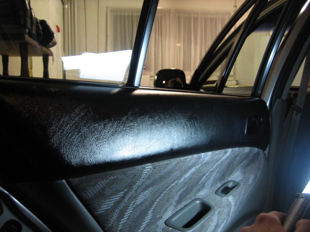 Door with wet Ultima Interior Guard on it
