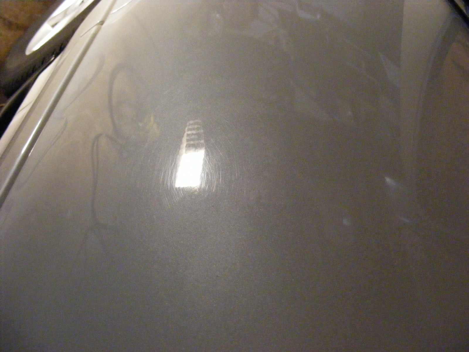 Driver door before polish