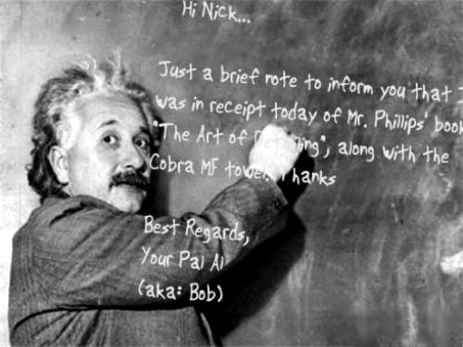 EinsteinNoteofThanksToNick
