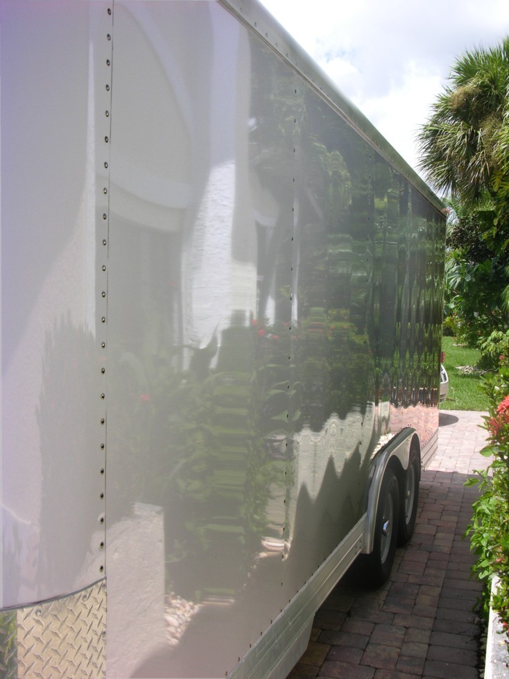 Enclosed Car Trailer Detail