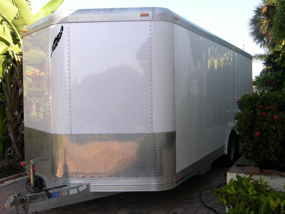 Enclosed Car Trailer Detail