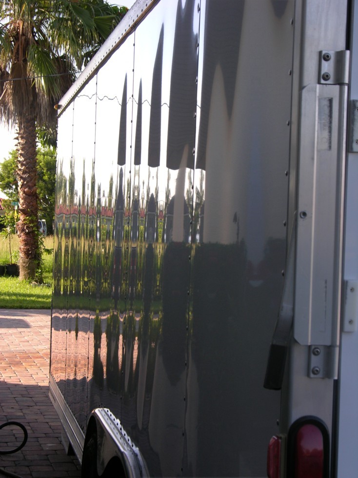 Enclosed Car Trailer Detail