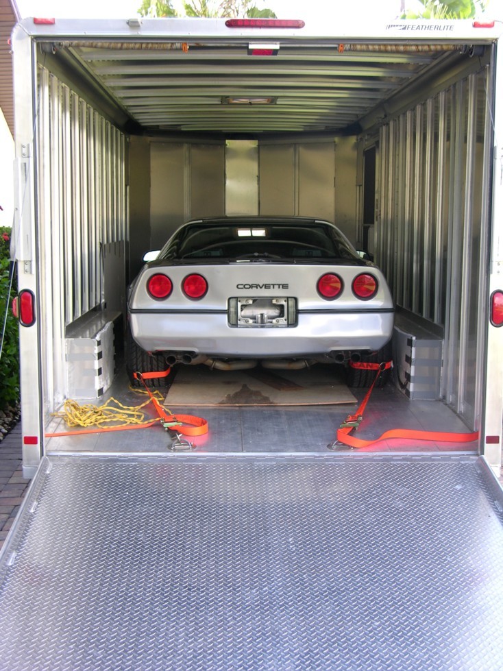 Enclosed Car Trailer Detail