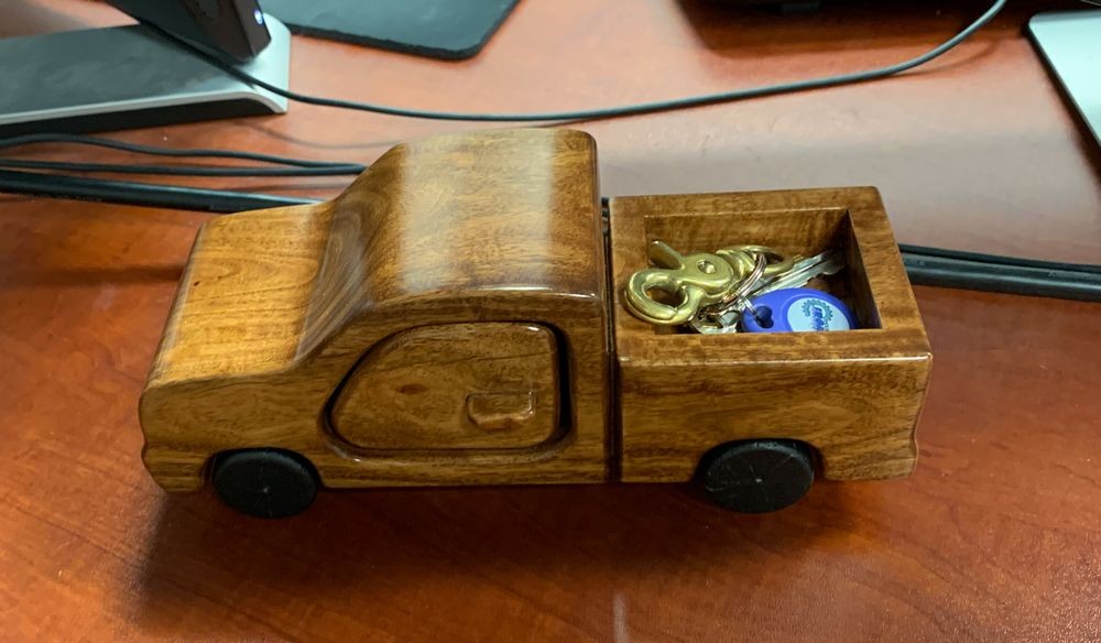 English Chestnut Wooden Truck