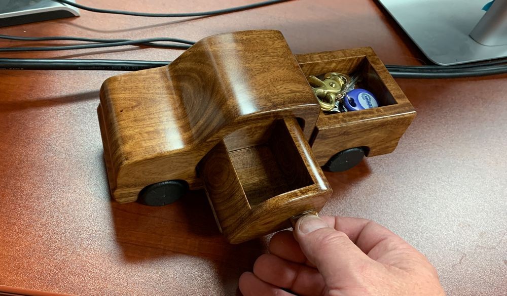 English Chestnut Wooden Truck