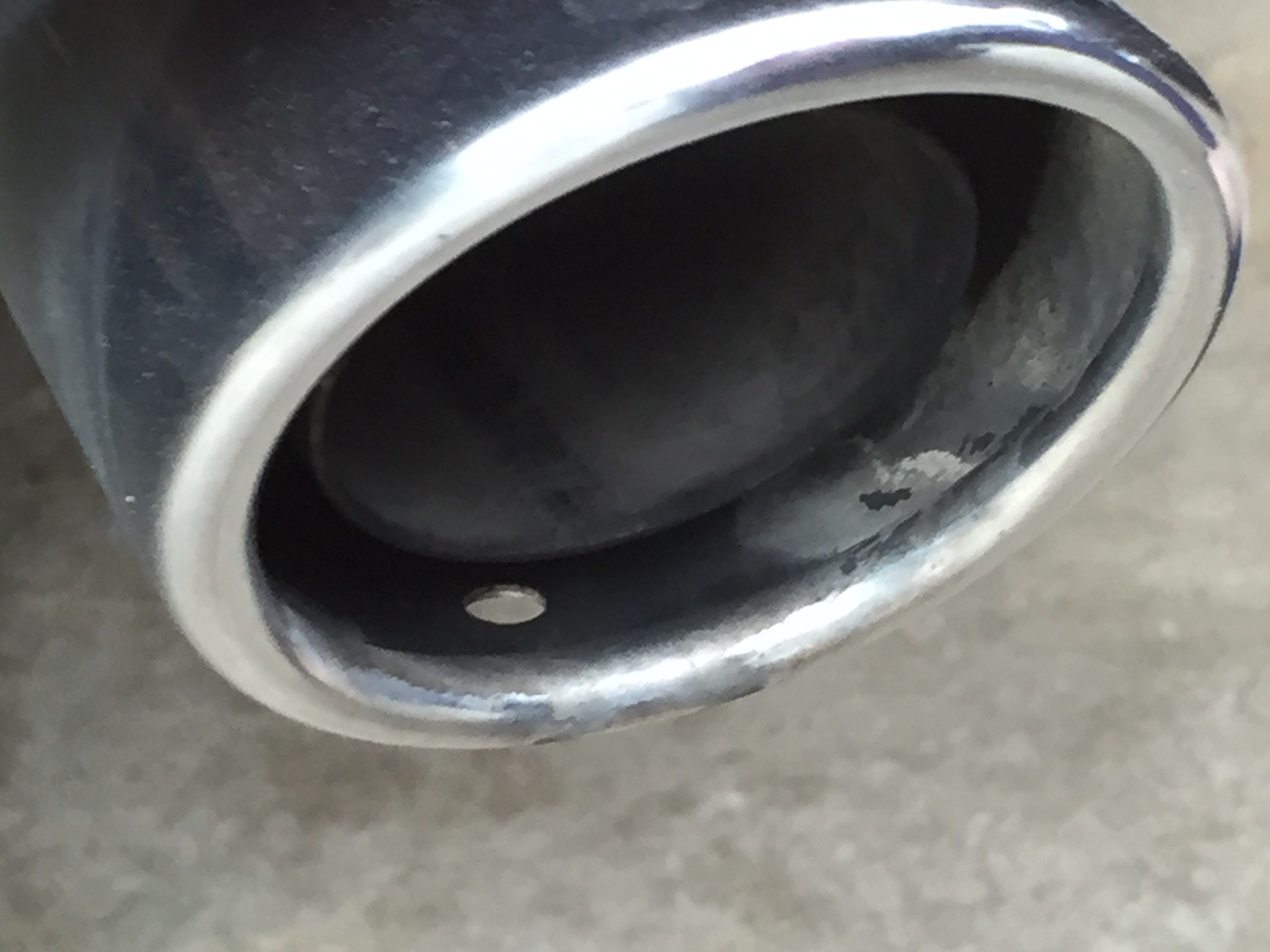 Exhaust Tip - Before Cleaning
