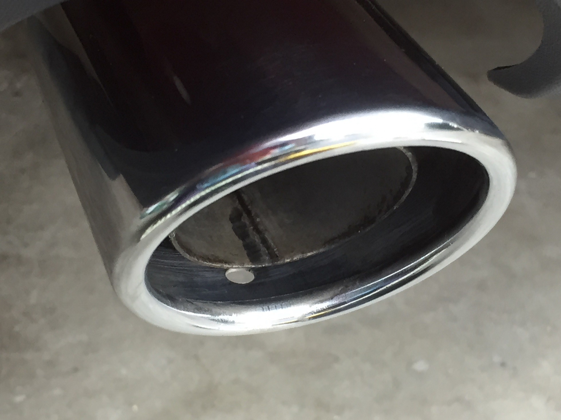 Exhaust Tip - Before Cleaning