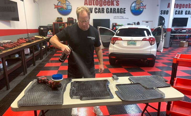 Extreme Floor Mat Makeover BLACKFIRE Mat Cleaner and Protectant