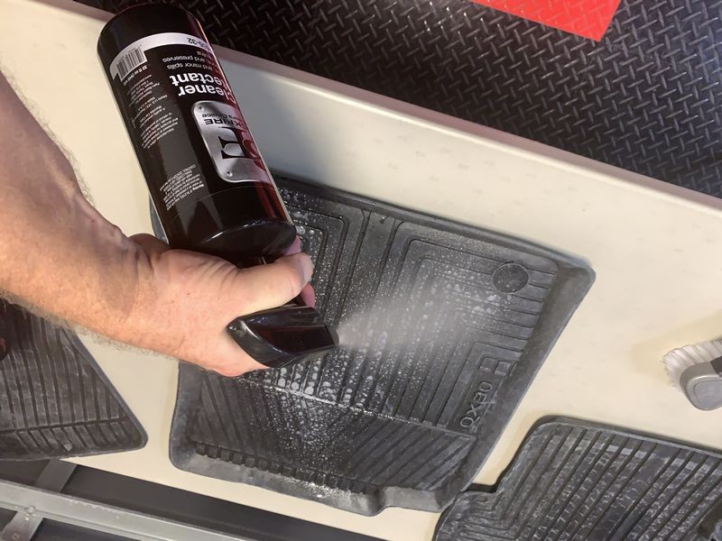 Extreme Floor Mat Makeover BLACKFIRE Mat Cleaner and Protectant