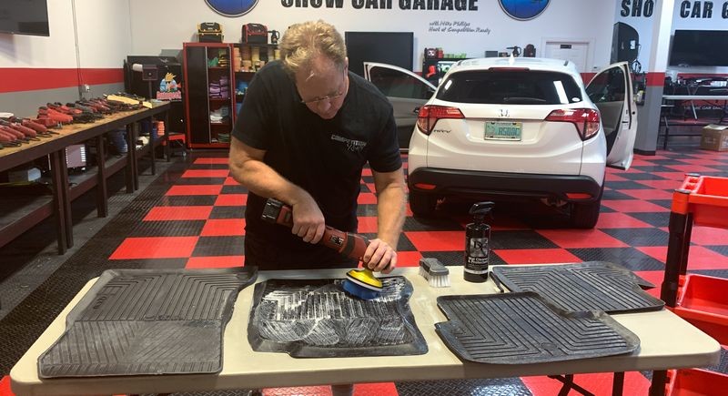 Extreme Floor Mat Makeover BLACKFIRE Mat Cleaner and Protectant