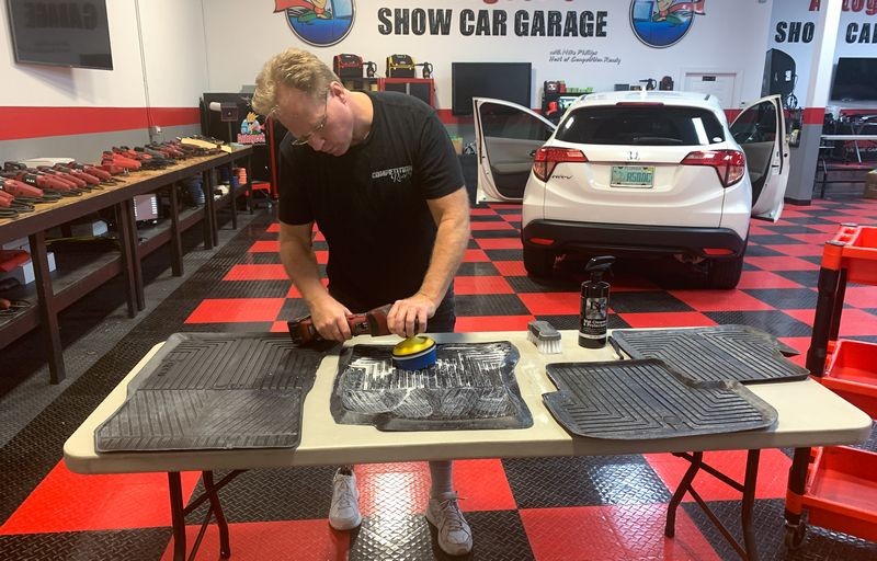 Extreme Floor Mat Makeover BLACKFIRE Mat Cleaner and Protectant