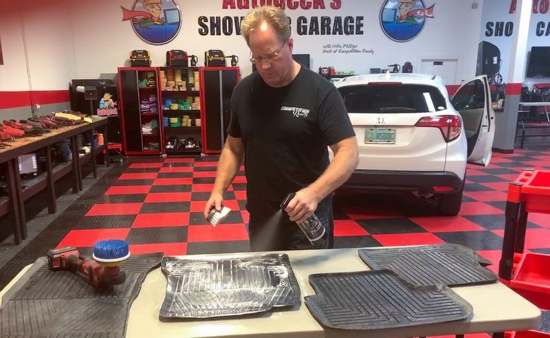 Extreme Floor Mat Makeover BLACKFIRE Mat Cleaner and Protectant