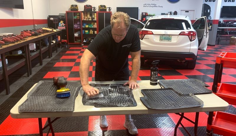 Extreme Floor Mat Makeover BLACKFIRE Mat Cleaner and Protectant