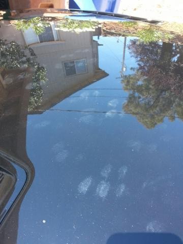 Finger marks in car paint