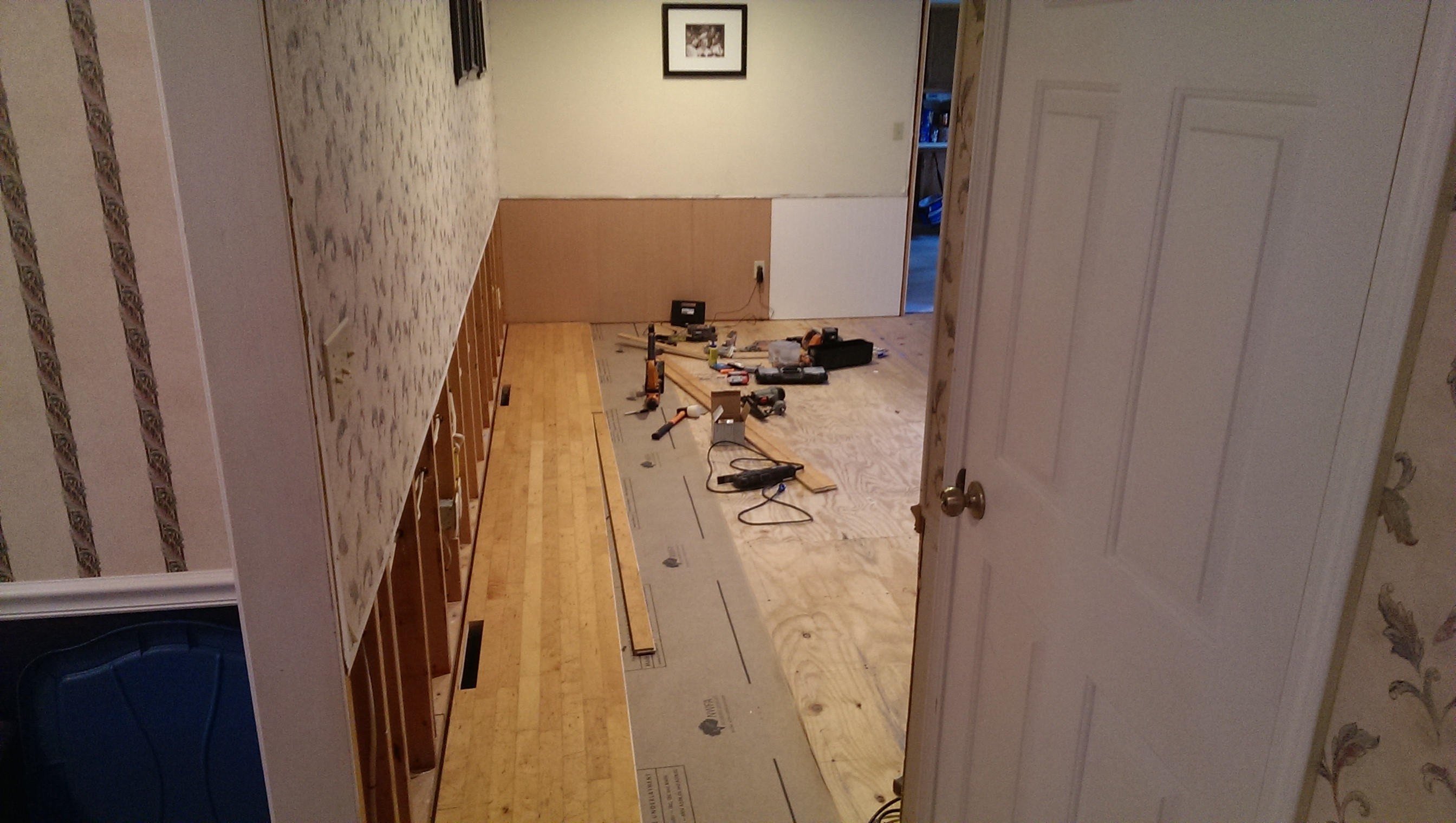 First couple of rows in second room