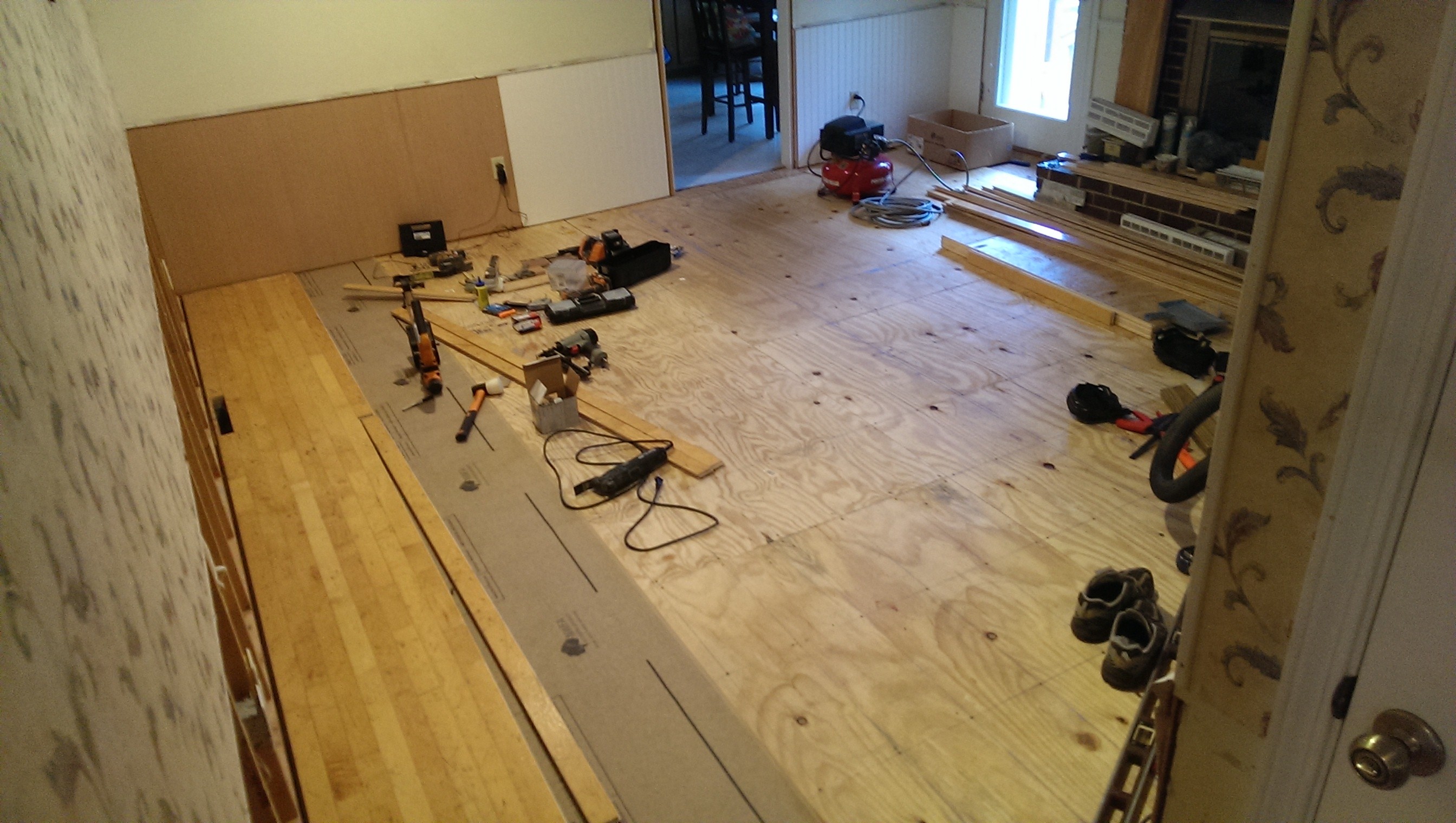 First couple of rows in second room