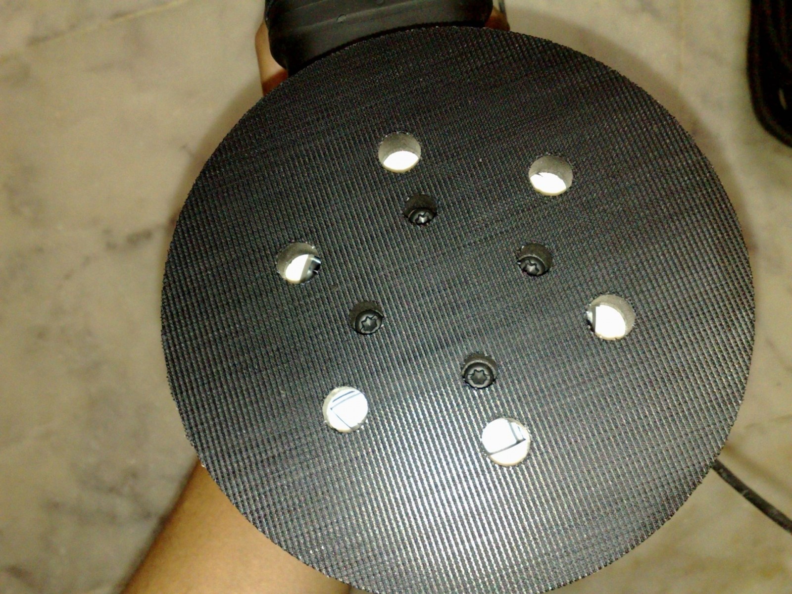 Fixed 6&quot; hook and loop backing plate