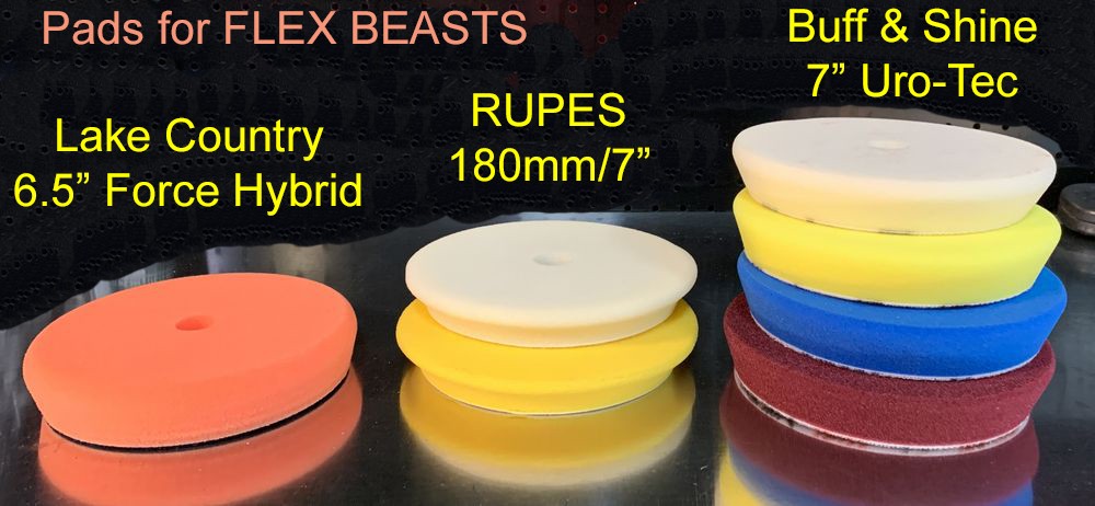 FLEX BEAST - Supa BEAST and CBEAST BUFFING PAD RECOMMENDATIONS