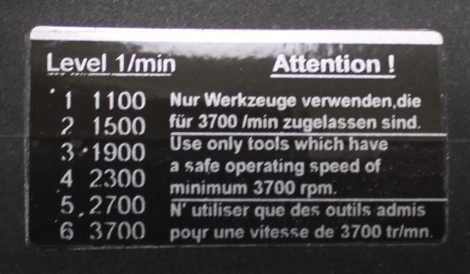 Flex Rotary Buffer Speed Settings