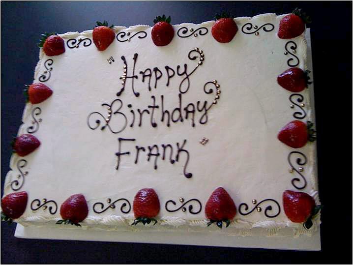 Frank Birthday Cake