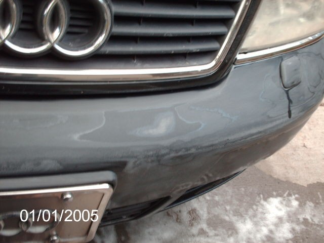 front bumper sanding