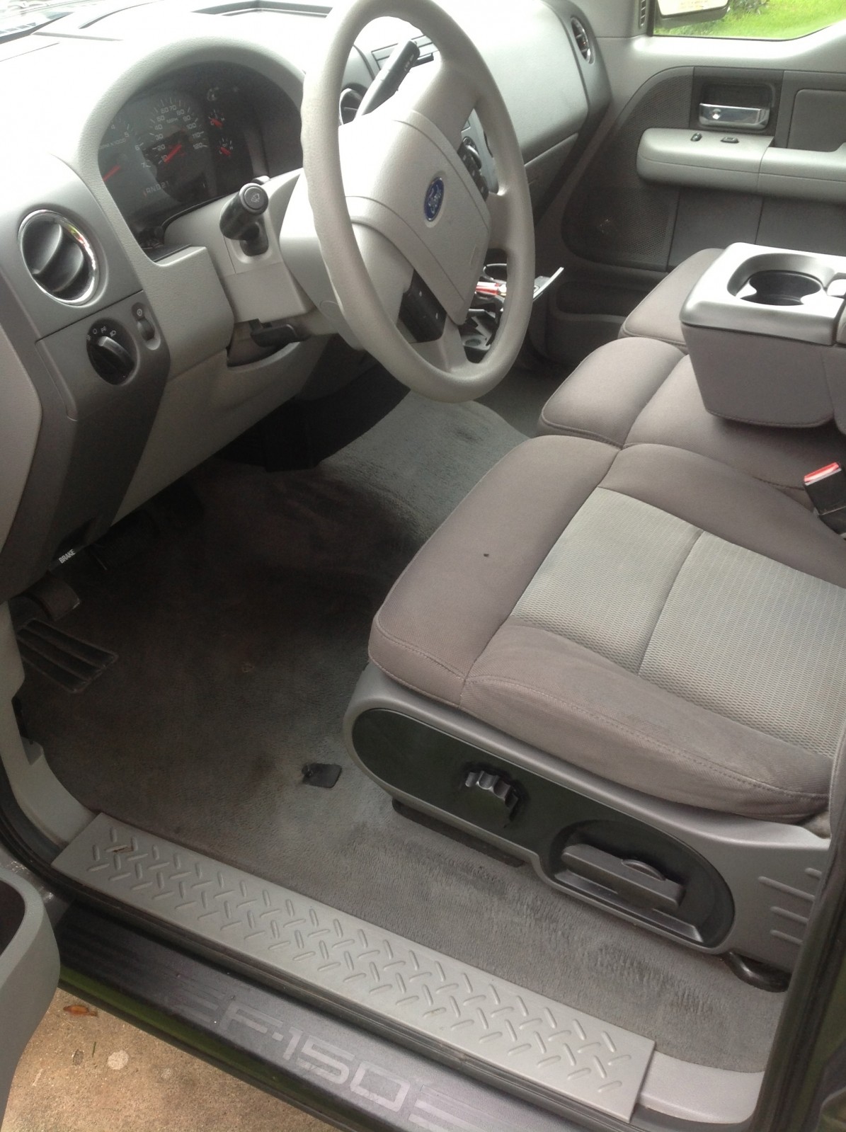 Front driver seat water spotted