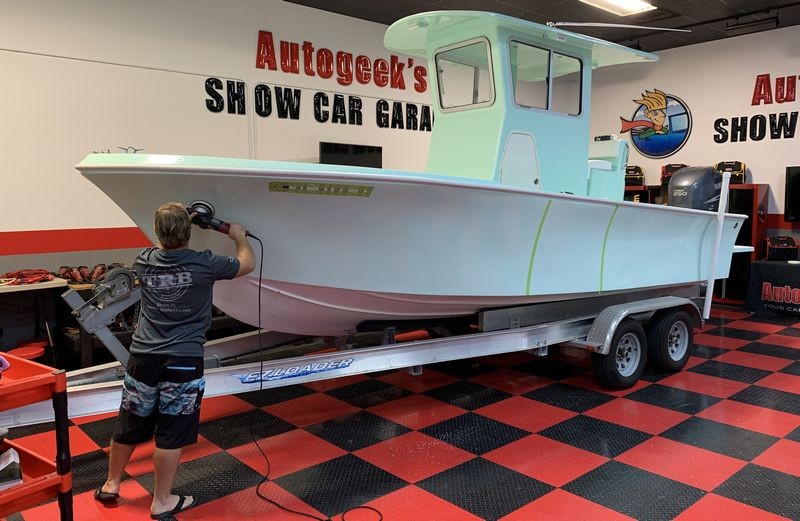 Gelcoat Ceramic Coating Marine Wetanding Oxidation Detailing Class