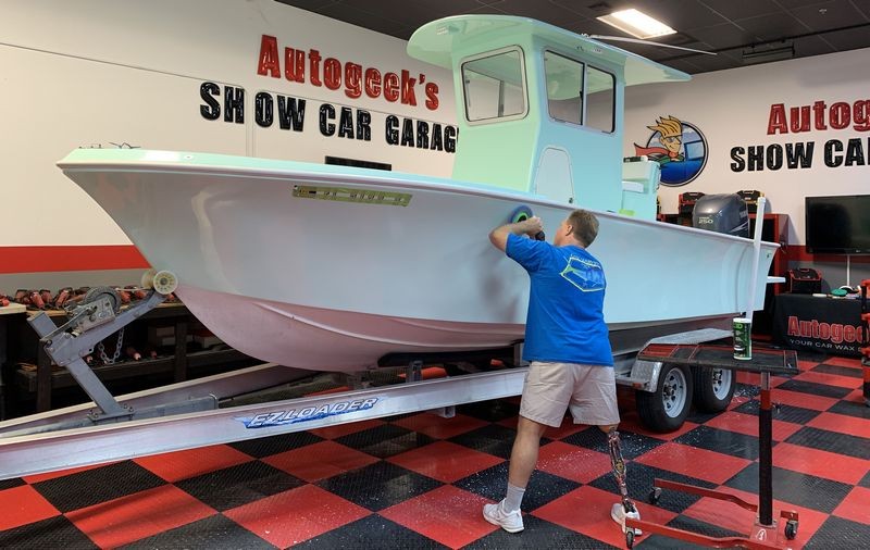 Gelcoat Ceramic Coating Marine Wetanding Oxidation Detailing Class