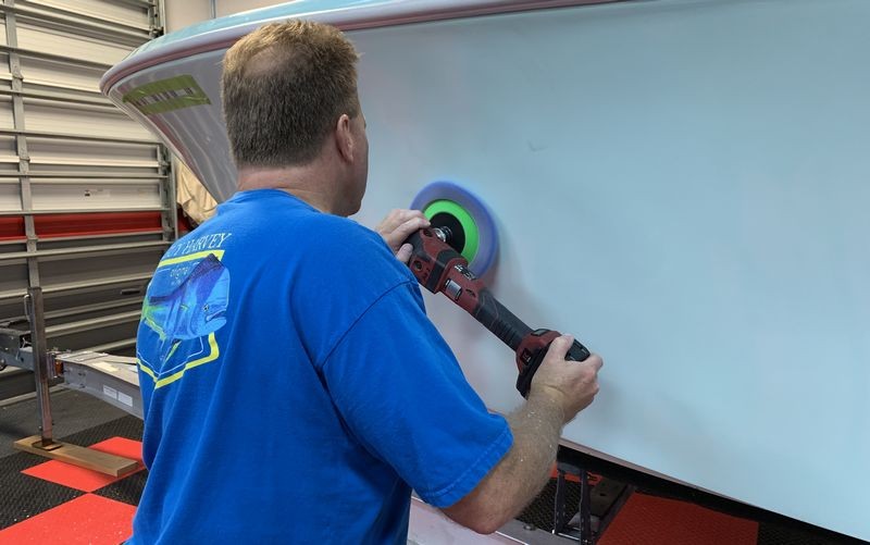 Gelcoat Ceramic Coating Marine Wetanding Oxidation Detailing Class