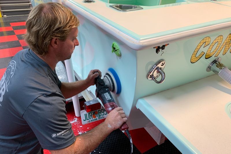 Gelcoat Ceramic Coating Marine Wetanding Oxidation Detailing Class