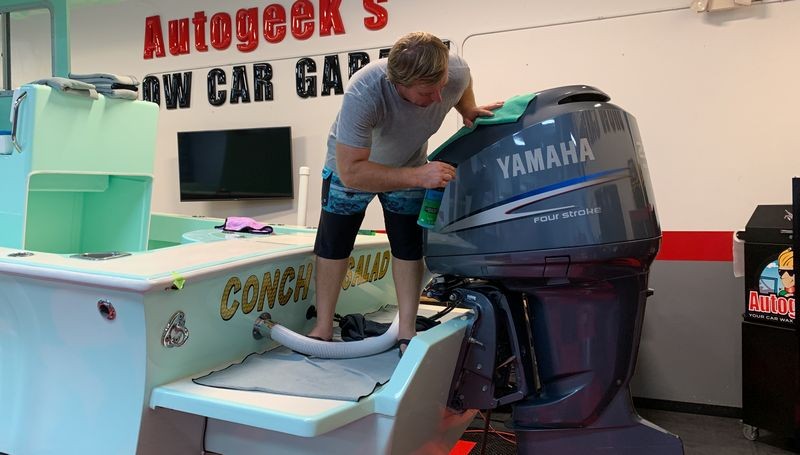 Gelcoat Ceramic Coating Marine Wetanding Oxidation Detailing Class
